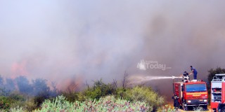 Πυρκαγιά κοντά στην Ι.Μ Αγίου Ανδρέα στα Τραυλιάτα